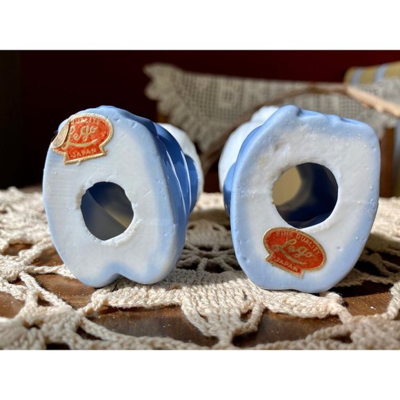 LEGO JAPAN PORCELAIN Boy Girl Figurines - Blue White - Praying - Reading - 1960s - Picture 3 of 8